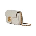 GG Marmont Ultra Mini handbag Light grey leather