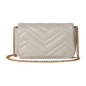 GG Marmont Ultra Mini handbag Light grey leather