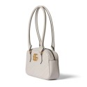 GG Marmont series small handbag Light grey leather