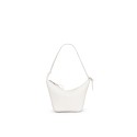 Mini Classic Cow leather Hammock Hobo handbag white