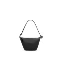 Mini Classic Ox Leather Hammock Hobo handbag black