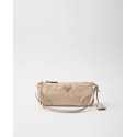 Re-Edition 2002 Small leather shoulder bag travertine