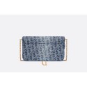 Blue Denim Dior Oblique jacquard fabric